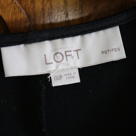 Ann Taylor LOFT Black Fit and Flare Ponte Dress - Style 332411 - Picture 12 of 16